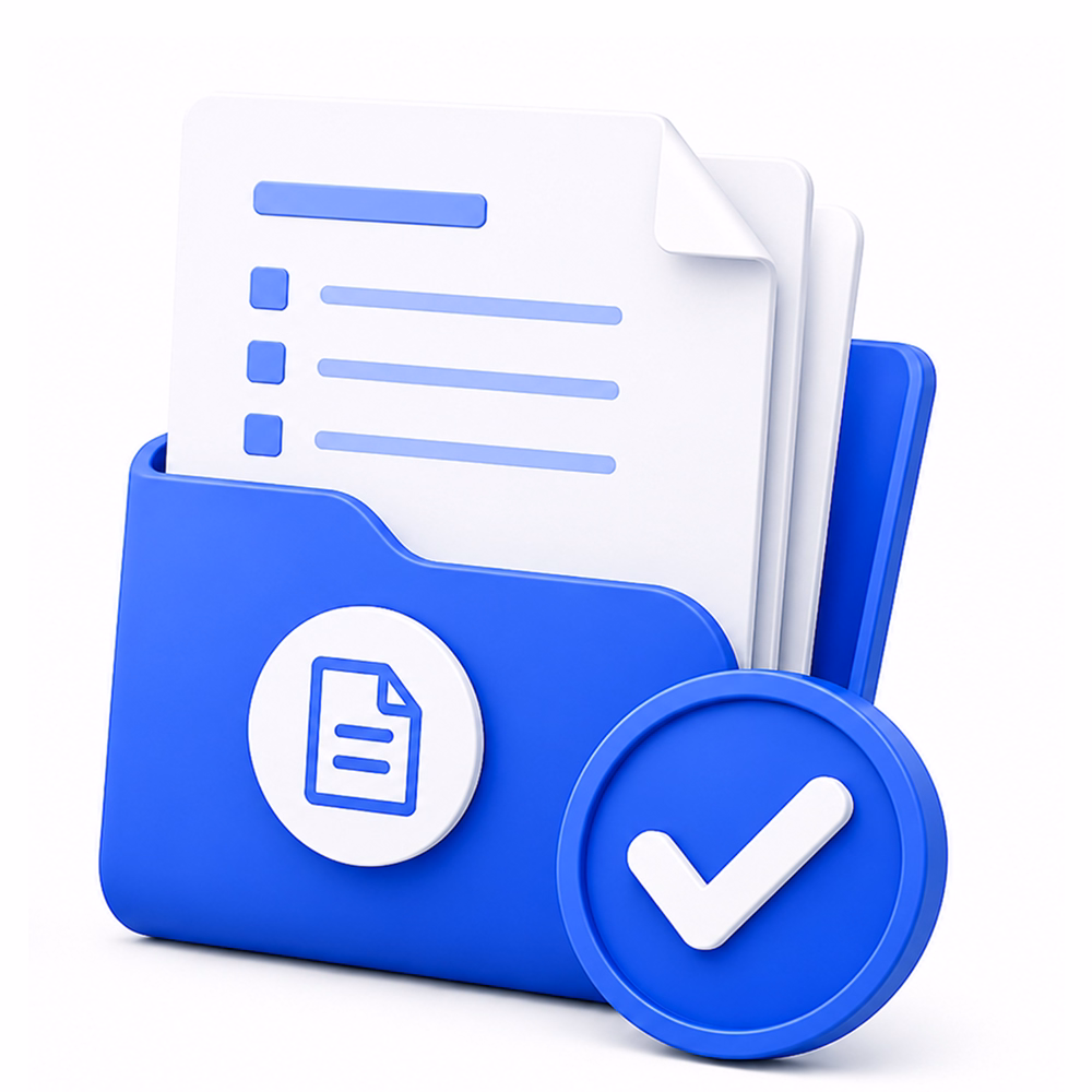 Car loan documents illustration