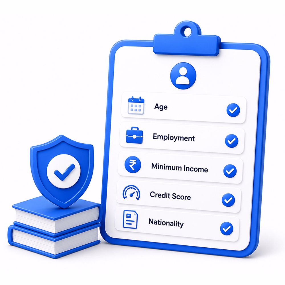 Car loan eligibility checklist illustration