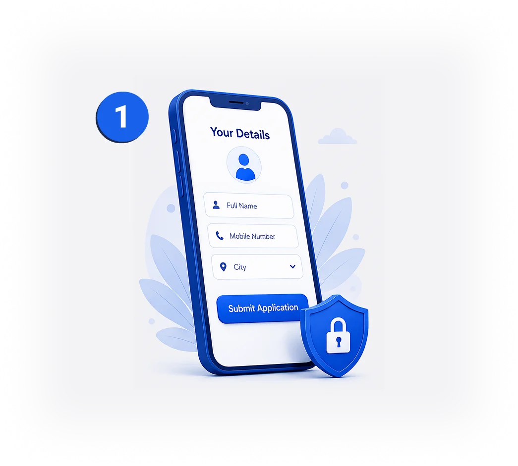 Share your details for car loan application
